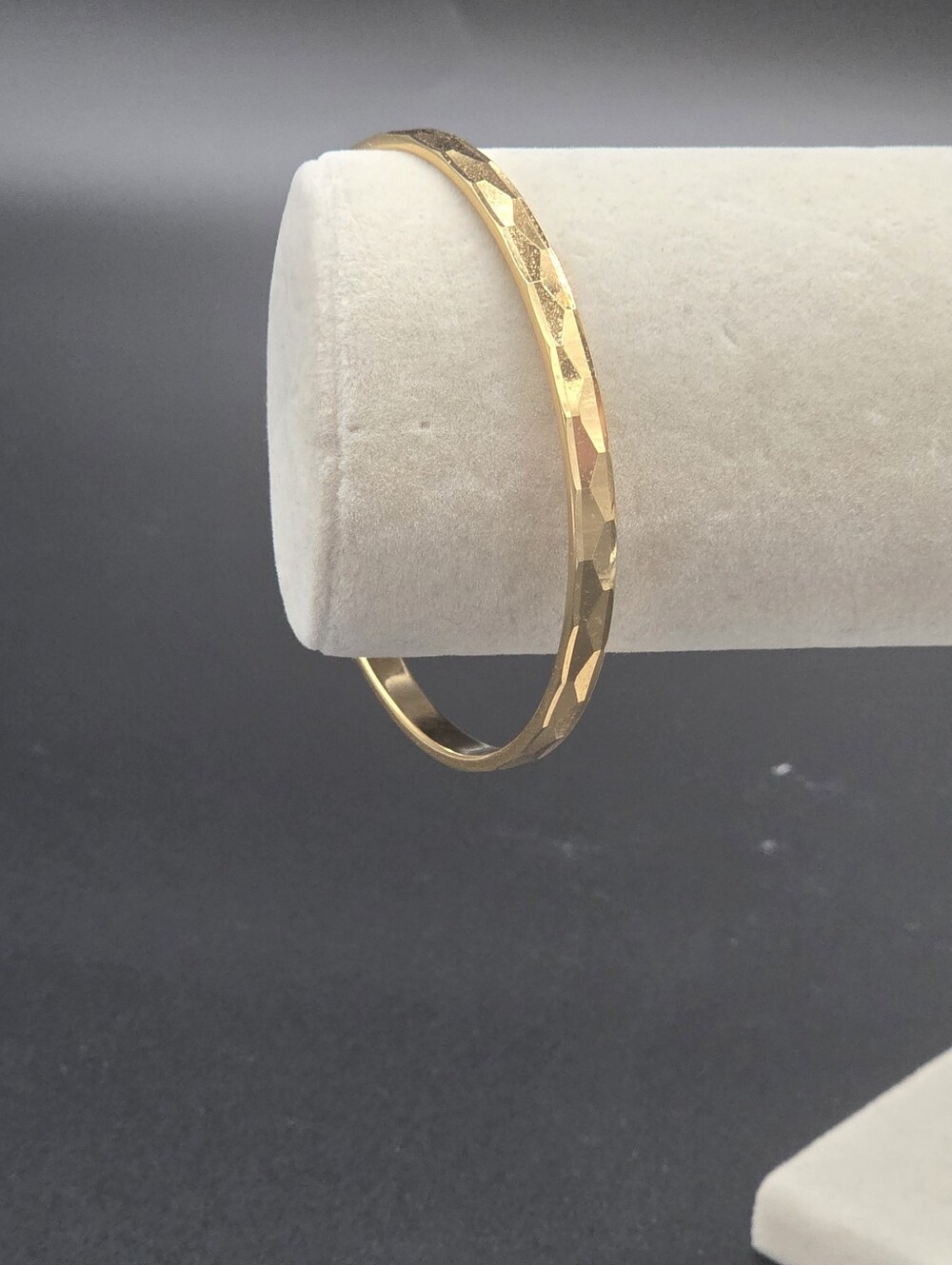 Monet Gold Faceted Women's Bangle Bracelet